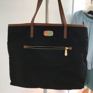 Authentic Michel Koran’s Black Vinyl Tote